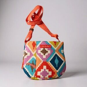 Vera Bradley Crossbody Bag Colorful Geometric Pattern Adjustable Strap